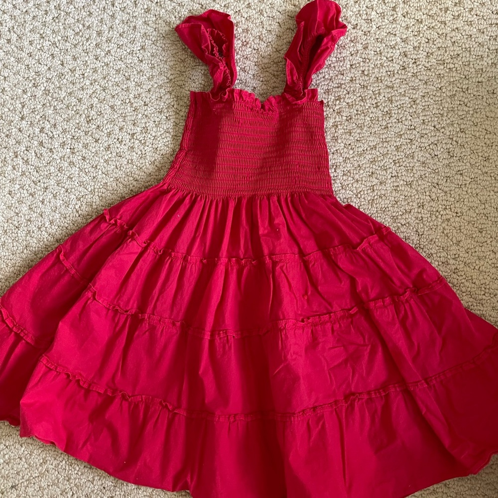 Hill house tiny nap dress in raspberry size 5/6